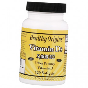  Healthy Origins Vitamin D3 5000 120 (36354003)