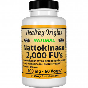 , Nattokinase, Healthy Origins, 100 , 60 