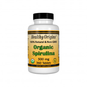  Healthy Origins Spirulina Organic 500 mg 360  