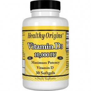    Healthy Origins Vitamin D3 10000 IU 30  