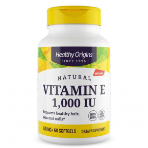  Healthy Origins Vitamin E 1000 IU 60  