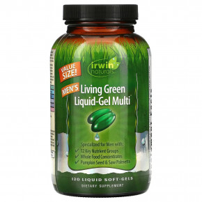  -   Irwin Naturals,  Living Green Liquid-Gel, 120   