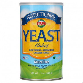  , , Nutritional Yeast Flakes Vitamin B12, KAL, 12  (340 ) (CAL-38000)