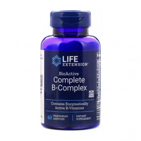  Life Extension BioActive B-Complex Complete 60 veg caps