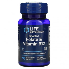    Life Extension BioActive Folate  Vitamin B12 90  