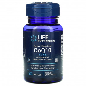  CoQ10 Life Extension (Super Ubiquinol CoQ10) 30  (LEX-14273)