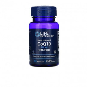   -  Q10,  BioPQQ, Super Ubiquinol CoQ10 with BioPQQ, Life Extension, 100 , 30   (LEX-17333)