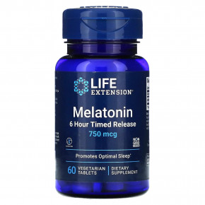  6- Life Extension (Melatonin 6 Hour Timed Release) 0.75  60 