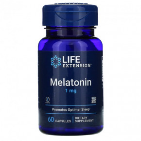 , Melatonin, Life Extension, 1 , 60 