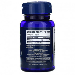 , Melatonin, Life Extension, 1 , 60  3