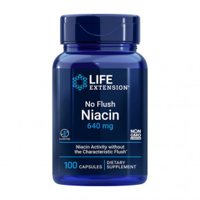  Life Extension No-Flush Niacin 640 mg 100 caps