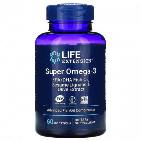 -3 Life Extension (Super Omega-3) 60  (LEX-19836)