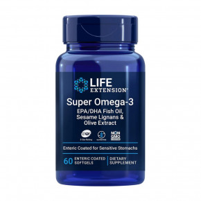  Life Extension Super Omega-3 Enteric Coated 60  