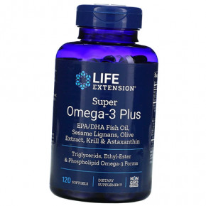  Life Extension Super Omega-3 Plus 120  (67346003)