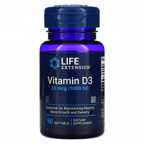  Life Extension Vitamin D3 1000 IU 90  