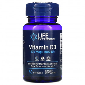 ³ Life Extension Vitamin D3 7000 IU 60 