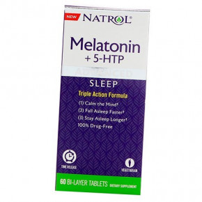  Natrol Melatonin+5-HTP Advanced Sleep 60 (36358044)