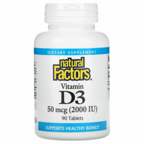 ³ 3 Natural Factors Vitamin D3 2000  90 