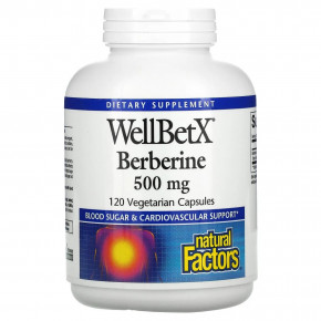 , Berberine, Natural Factors, 500 , 120  