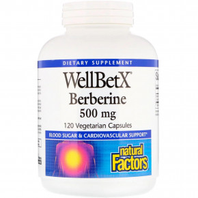 , Berberine, Natural Factors, 500 , 120   4