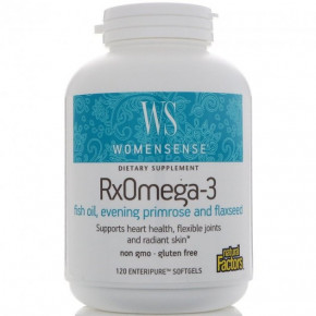 3,   , RxOmega-3, Natural Factors, 120 