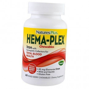 -    Natures Plus Hema-Plex Chewable 60   (36375015)