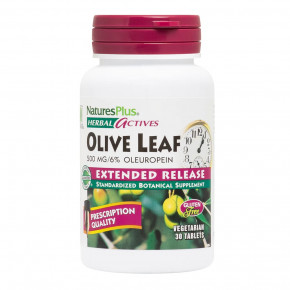  Natures Plus Herbal Actives Olive Leaf 30  