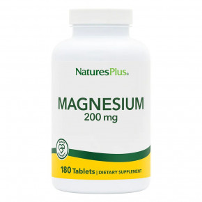  Natures Plus Magnesium 200 mg 180  