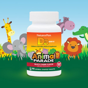  D3    ,   Natures Plus (Vitamin D3, Animal Parade) 500  90  (NAP-29923) 4