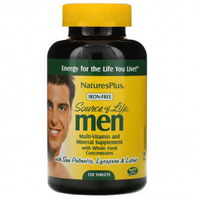      Natures Plus (Multi-Vitamin and Mineral Source of Life Men) 120 