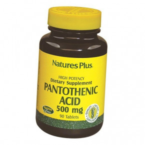  Nature's Plus Pantothenic Acid 500 90  (36375134)