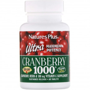  Natures Plus Ultra Cranberry 1000 60  