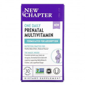  New Chapter One Daily Prenatal Multivitamin 30   4