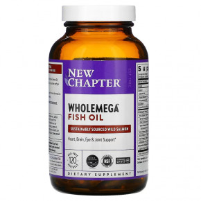   New Chapter Wholemega Fish Oil 120  