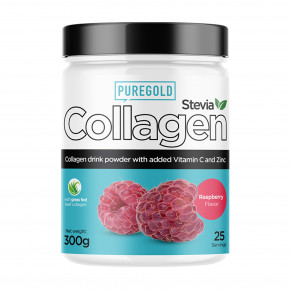  Pure Gold Collagen Stevia 300g Raspberry