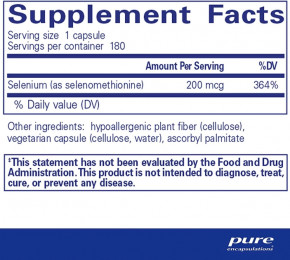   Pure Encapsulations (Selenium Selenomethionine) 180  (PE-00239) 3