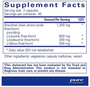   Pure Encapsulations (BCAA) 1200  90  (PE-00267) 3