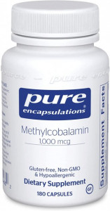  12  Pure Encapsulations (Methylcobalamin Vitamin B12) 1000  60  (PE-00444)