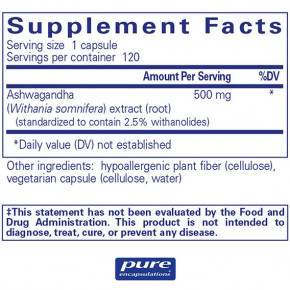  Pure Encapsulations (Ashwagandha) 120  (PE-00612) 3