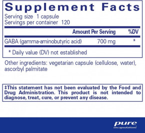  Pure Encapsulations (GABA) 120  (PE-01026) 3