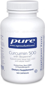  500   Pure Encapsulations (Curcumin 500 with Bioperine) 60  (PE-01073)