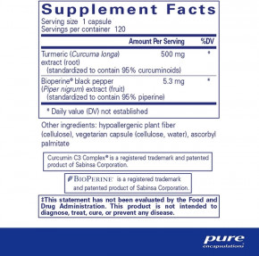  500   Pure Encapsulations (Curcumin 500 with Bioperine) 60  (PE-01073) 3