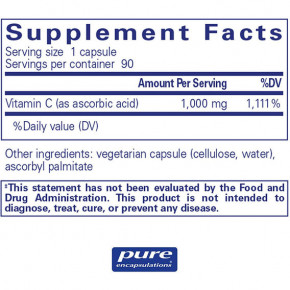   Pure Encapsulations (Pure Ascorbic Acid) 90  3