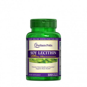  , Soy Lecithin, Puritans Pride, 1200 , 100 