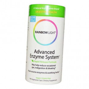  Rainbow Light Advanced Enzyme System 180  (69316003)