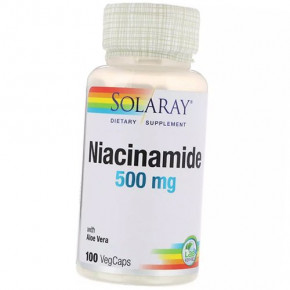 ͳ Niacinamide 500 Solaray 100 vegcaps (36411070)