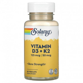 ³ 3 2   Solaray Vitamin D3 K2 60  