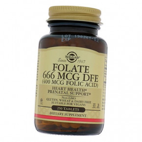  Solgar Folate 666 DFE 250  (36313140)