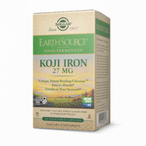  Solgar (EarthSource Food Fermented Koji Iron) 27  60   (SOL-00535)