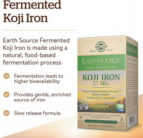  Solgar (EarthSource Food Fermented Koji Iron) 27  60   (SOL-00535) 7